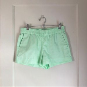 J. Crew Factory Mint Shorts Elastic Waist …